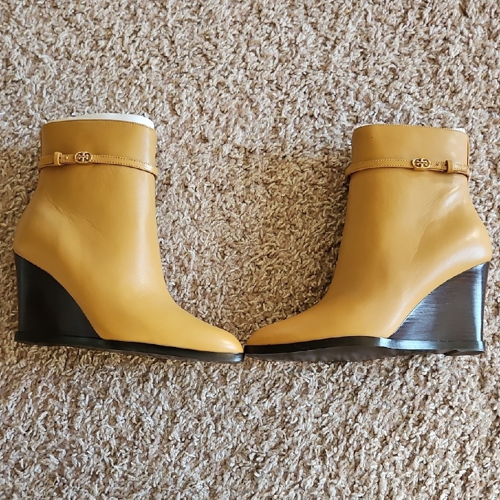 Tory Burch Tan Ankle Boots, $250